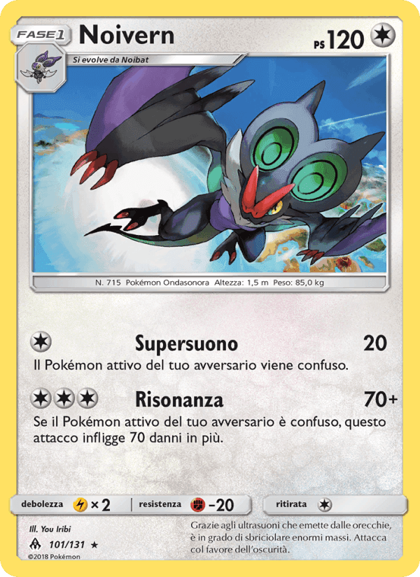 Noivern, carte 101 de Apocalisse Di Luce