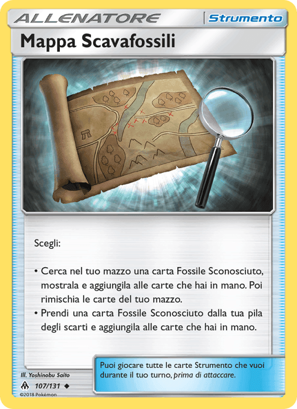 Mappa Scavafossili, carta 107 di Apocalisse Di Luce