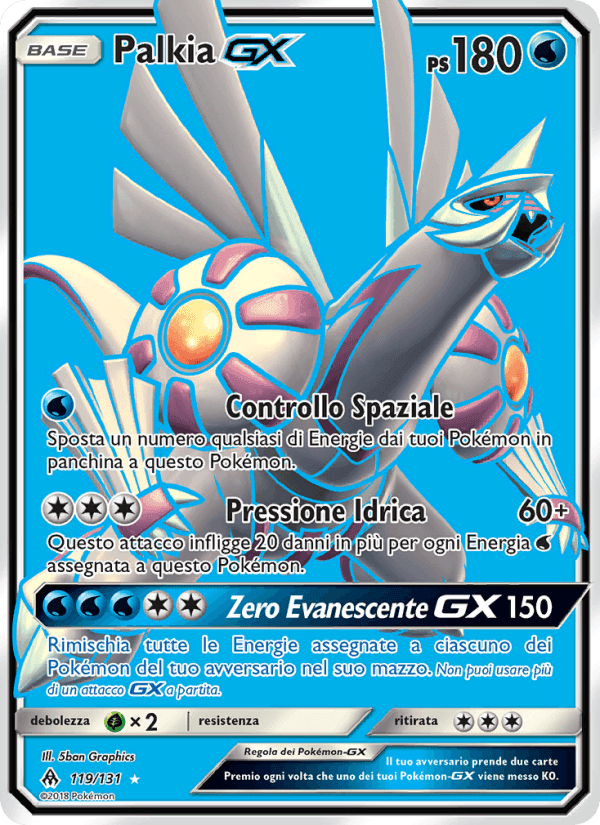 Palkia GX, carta 119 di Apocalisse Di Luce