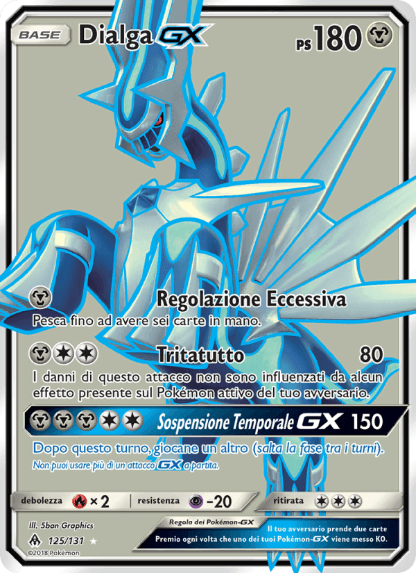 Dialga GX, carta 125 de Apocalisse Di Luce
