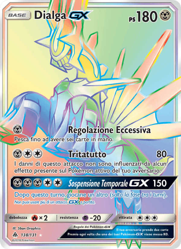 Dialga GX, carta 138 de Apocalisse Di Luce