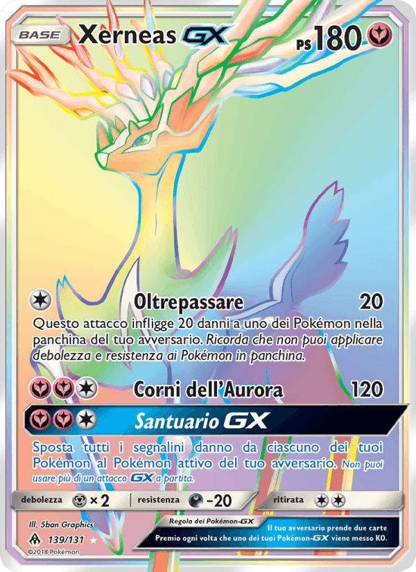 Xerneas GX, carta 139 di Apocalisse Di Luce