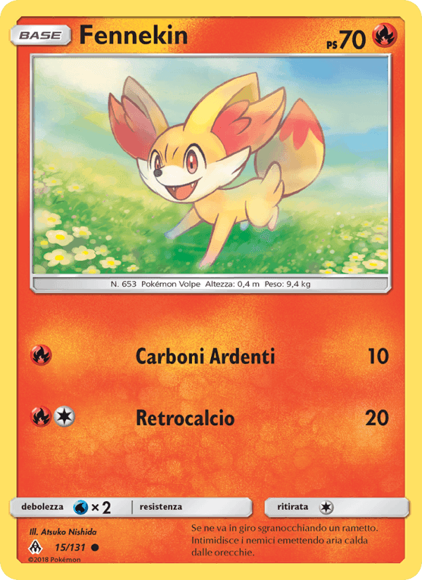 Fennekin, carta 15 di Apocalisse Di Luce