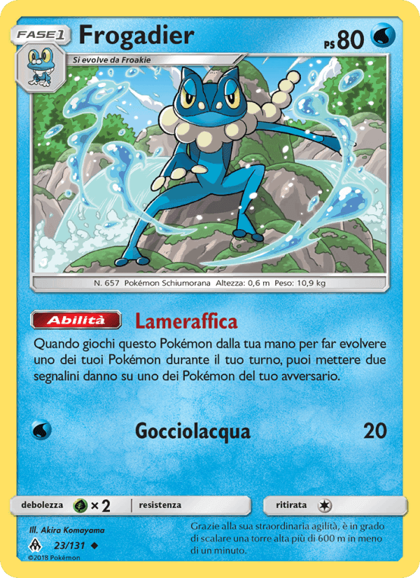 Frogadier, carta 23 di Apocalisse Di Luce