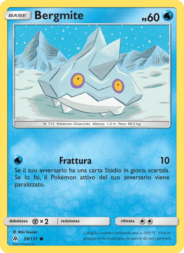 Bergmite, carta 29 di Apocalisse Di Luce