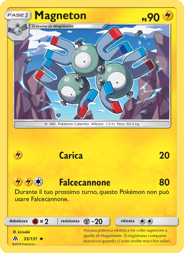Magneton, carta 35 di Apocalisse Di Luce