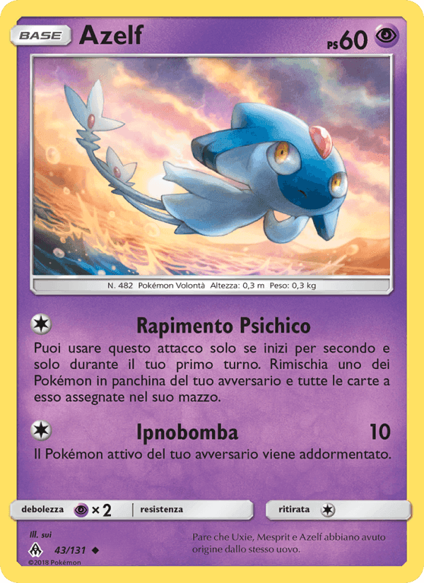Azelf, carta 43 di Apocalisse Di Luce