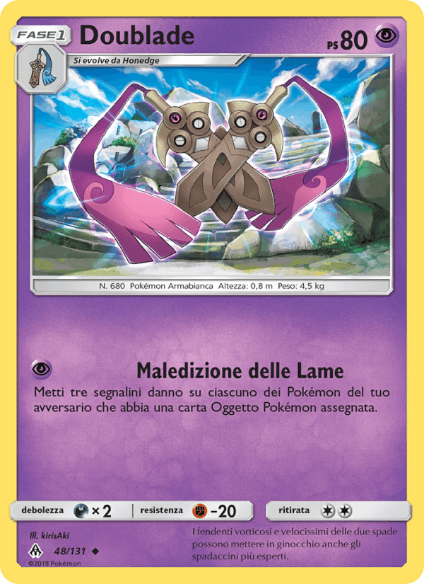 Doublade, carta 48 di Apocalisse Di Luce