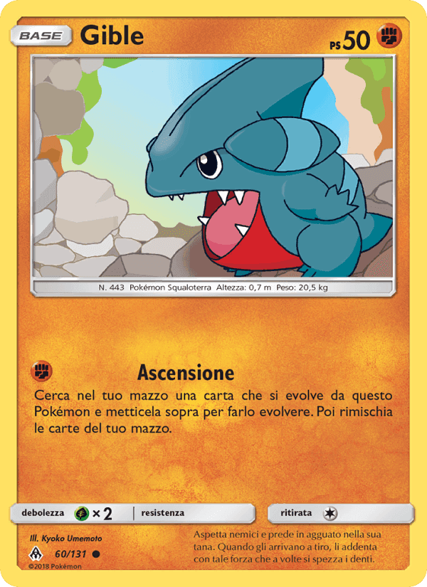 Gible, carta 60 di Apocalisse Di Luce