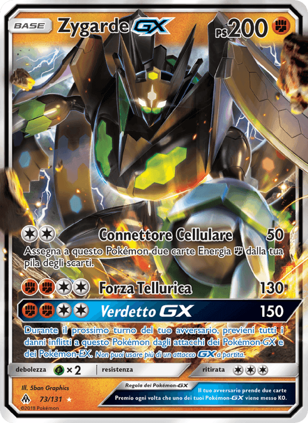 Zygarde GX, carta 73 di Apocalisse Di Luce
