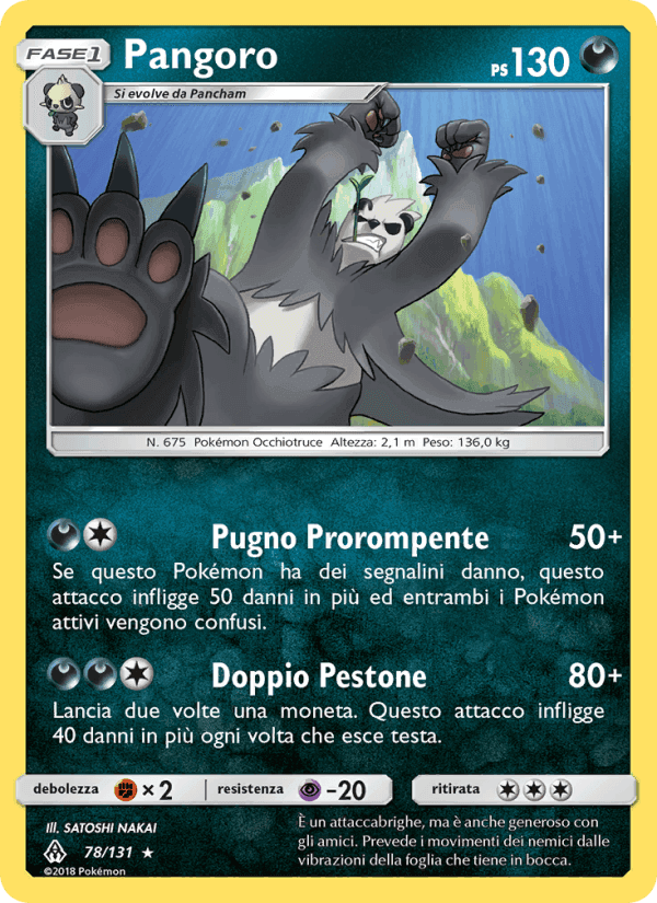 Pangoro, card 78 from Apocalisse Di Luce