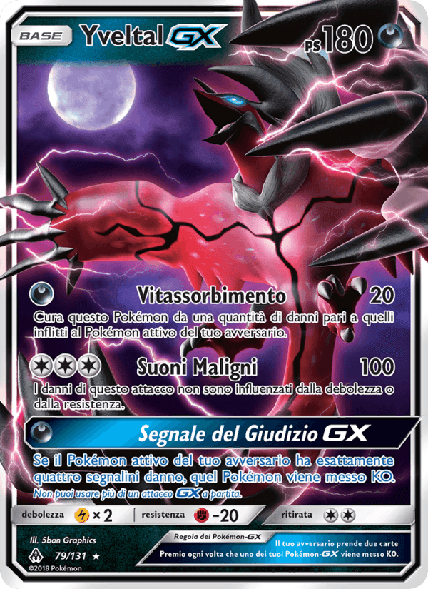 Yveltal GX, carta 79 di Apocalisse Di Luce