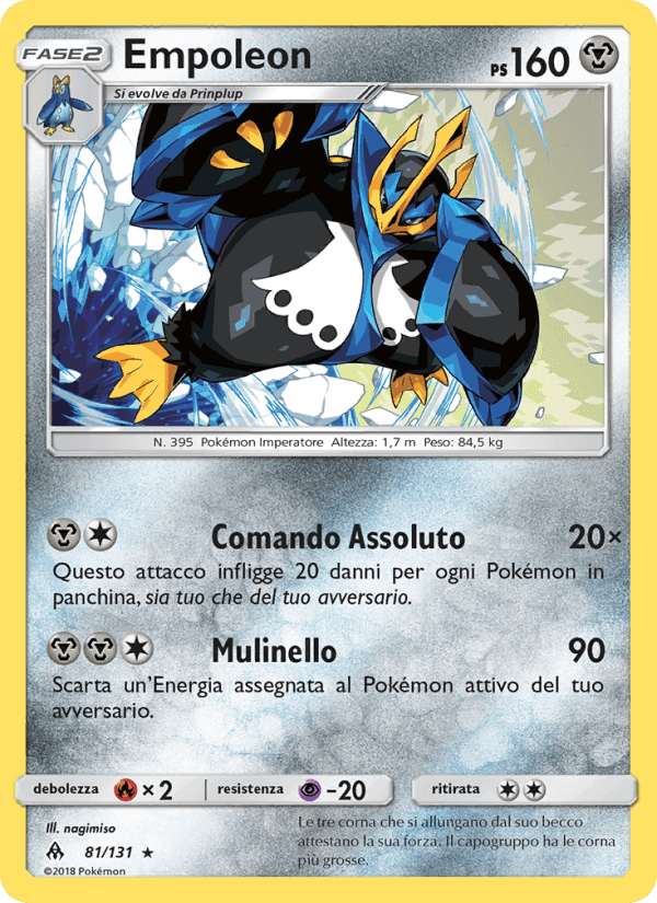 Empoleon, carta 81 di Apocalisse Di Luce
