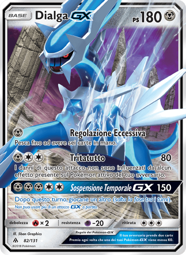 Dialga GX, carta 82 de Apocalisse Di Luce