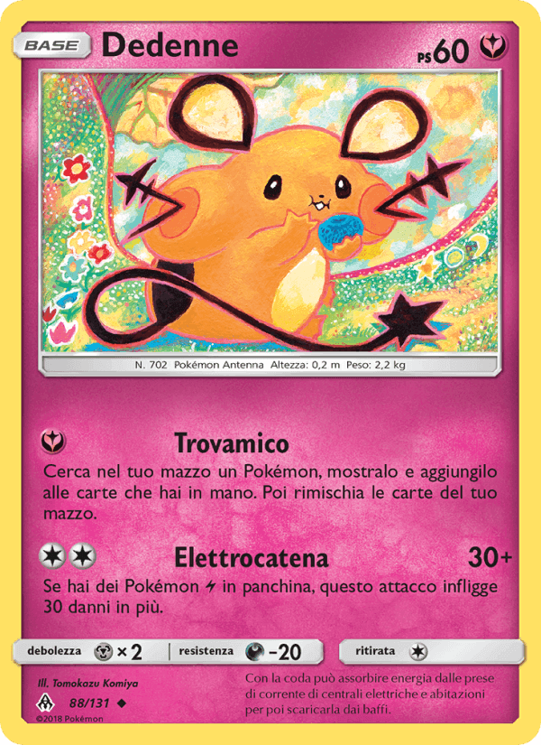 Dedenne, carta 88 di Apocalisse Di Luce