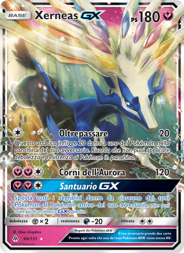 Xerneas GX, carta 90 di Apocalisse Di Luce
