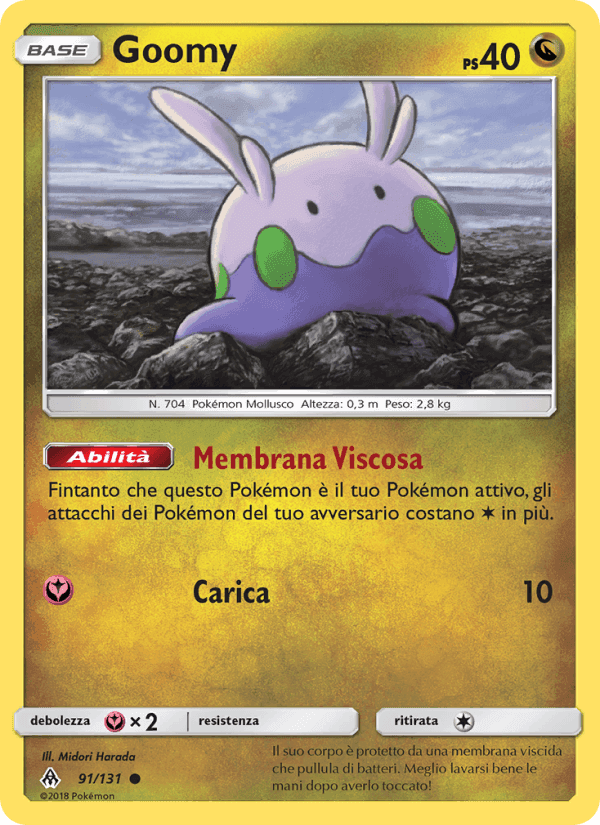 Goomy, carta 91 di Apocalisse Di Luce