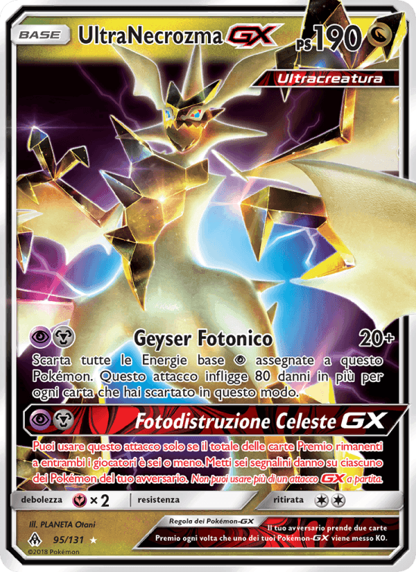 UltraNecrozma GX, carte 95 de Apocalisse Di Luce