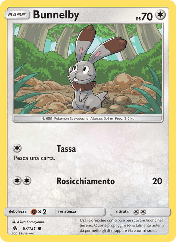 Bunnelby, card 97 from Apocalisse Di Luce