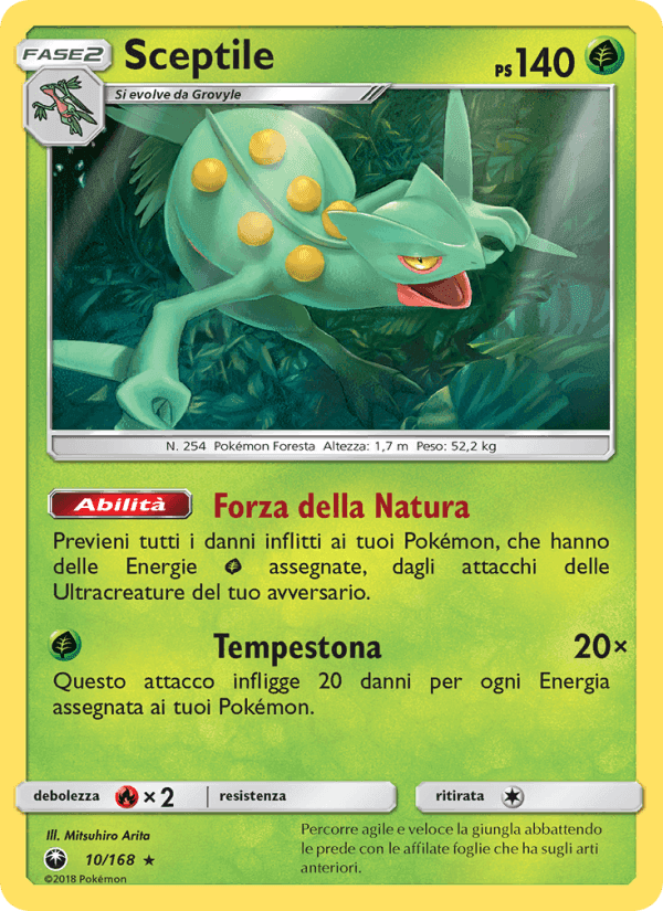 Sceptile, carta 10 di Tempesta Astrale