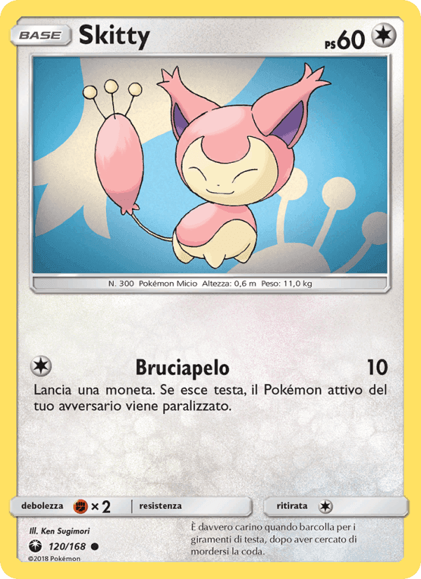 Skitty, carta 120 di Tempesta Astrale