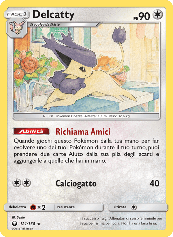 Delcatty, carta 121 di Tempesta Astrale
