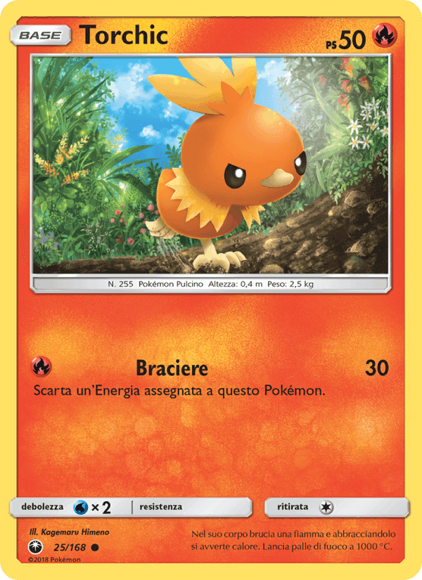Torchic, carta 25 di Tempesta Astrale