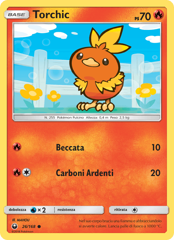 Torchic, carta 26 di Tempesta Astrale