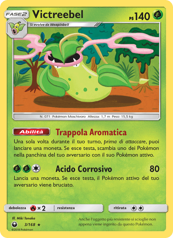 Victreebel, carta 3 di Tempesta Astrale