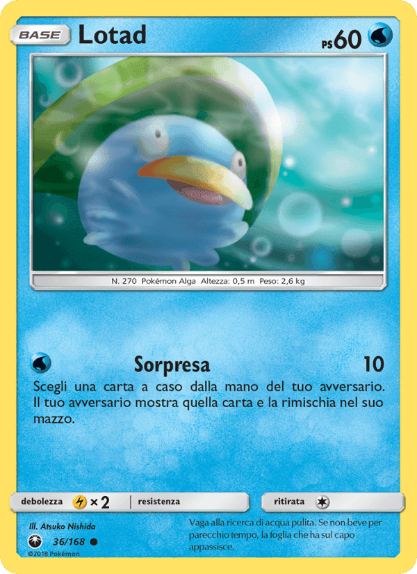 Lotad, carta 36 de Tempesta Astrale