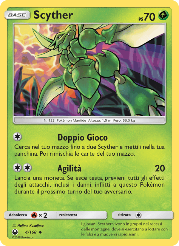 Scyther, carta 4 di Tempesta Astrale