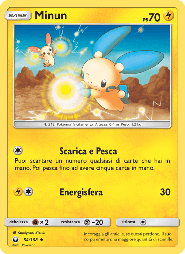 Minun, carta 54 di Tempesta Astrale