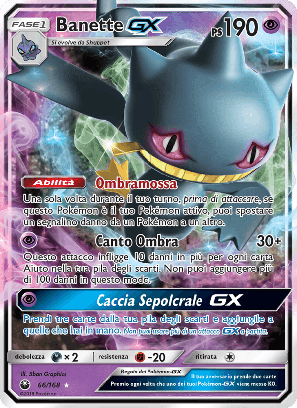 Banette GX, carta 66 di Tempesta Astrale