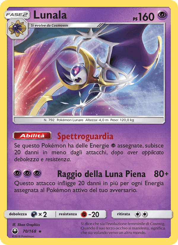 Lunala, carta 70 di Tempesta Astrale