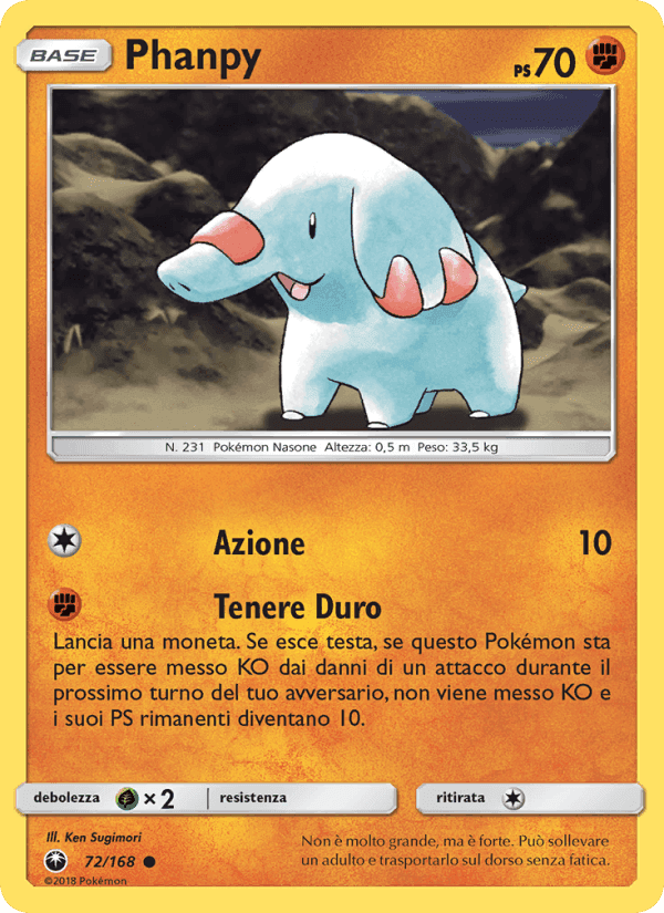 Phanpy, carta 72 di Tempesta Astrale