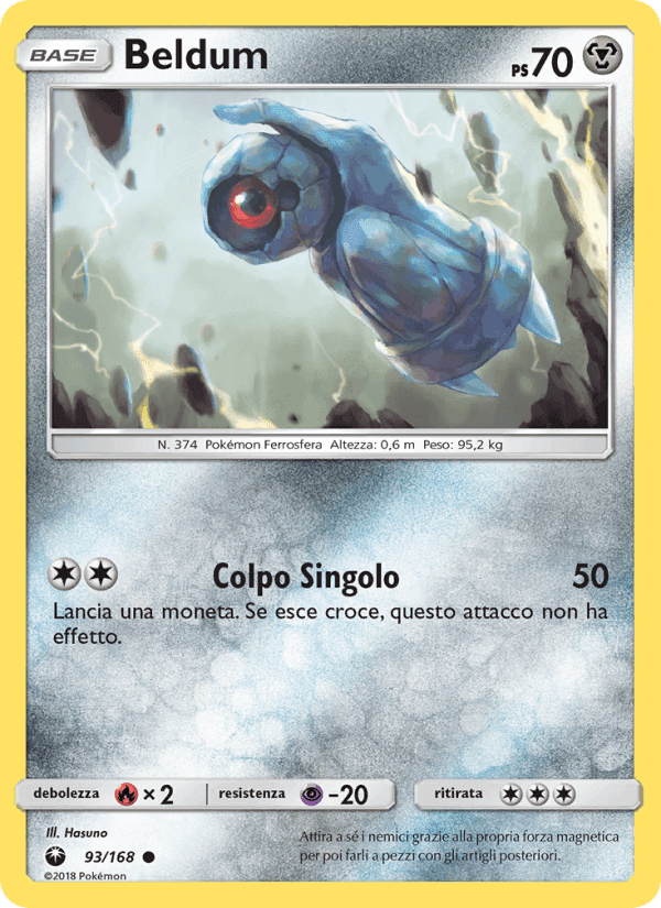 Beldum, carta 93 di Tempesta Astrale
