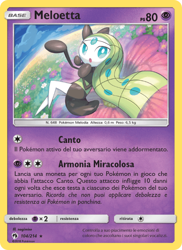 Meloetta, card 104 from Tuoni Perduti