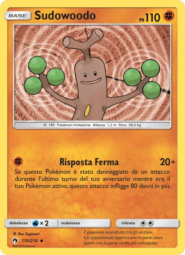 Sudowoodo, carta 110 di Tuoni Perduti