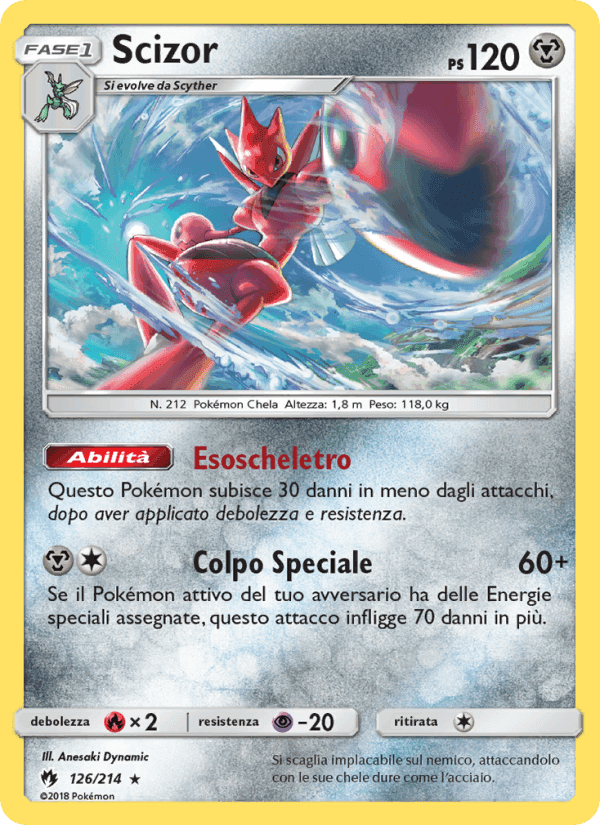 Scizor, carta 126 de Tuoni Perduti