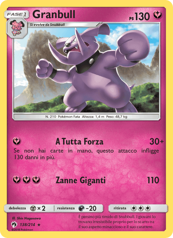 Granbull, carte 138 de Tuoni Perduti