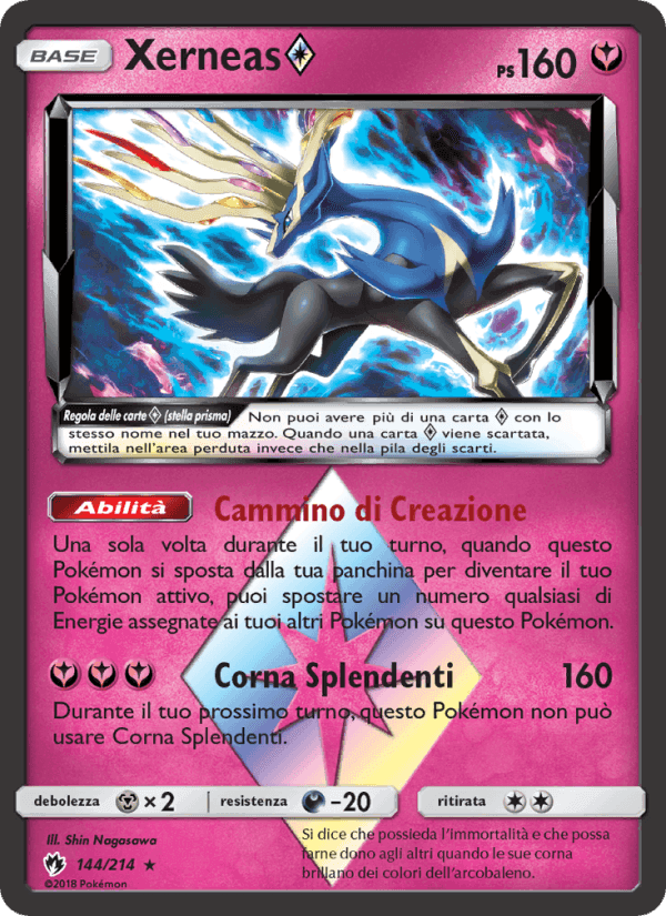 Xerneas ◇, carta 144 di Tuoni Perduti