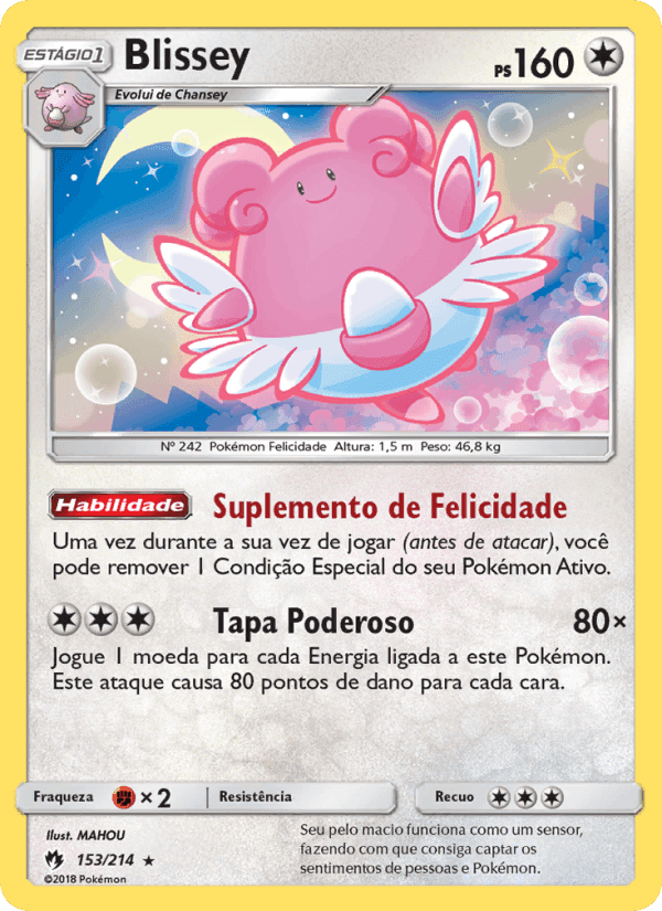 Blissey, card 153 from Tuoni Perduti