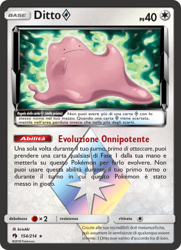 Ditto ◇, carta 154 di Tuoni Perduti