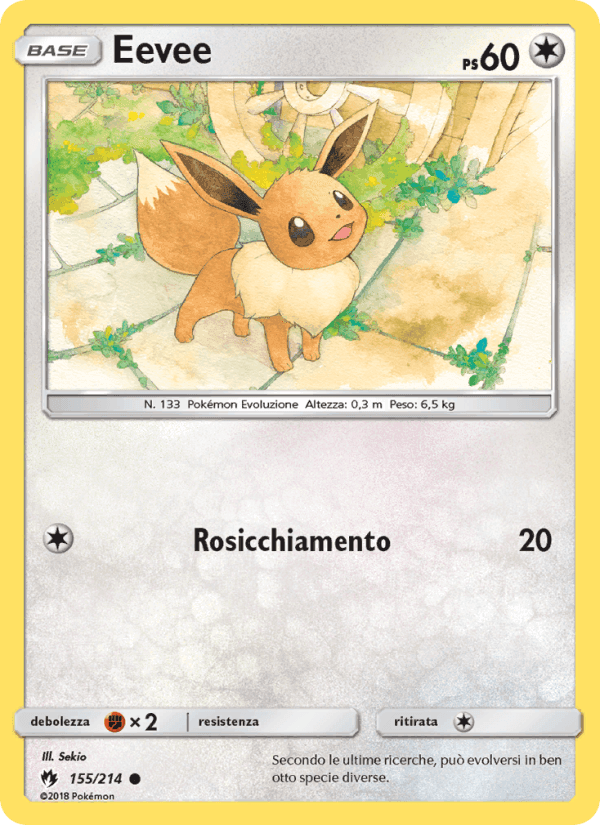 Eevee, carta 155 di Tuoni Perduti