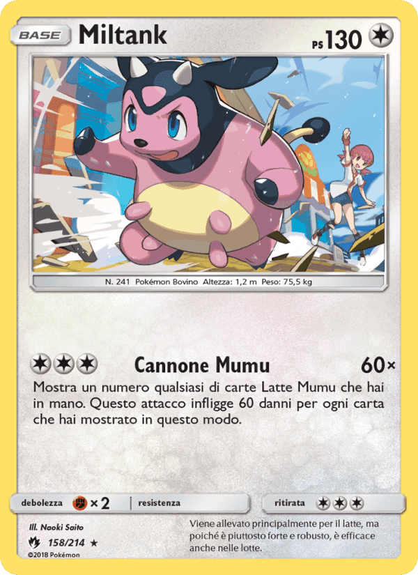 Miltank, carta 158 di Tuoni Perduti