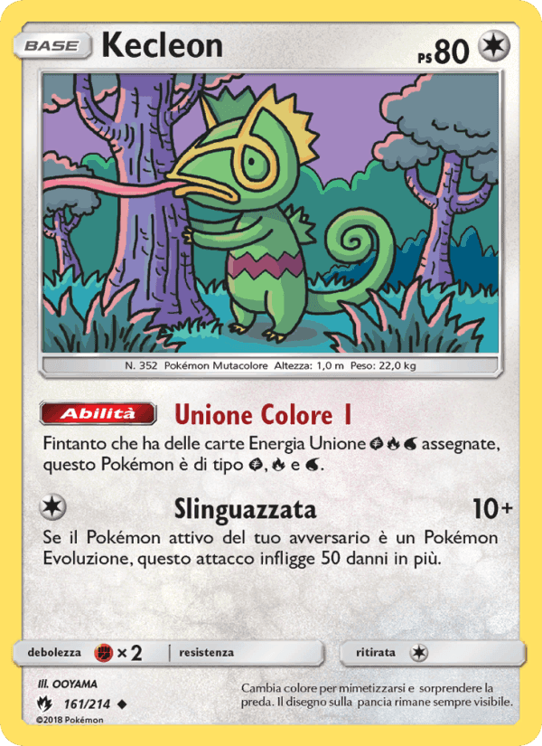 Kecleon, carta 161 di Tuoni Perduti