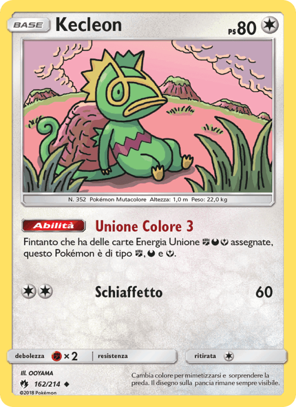 Kecleon, card 162 from Tuoni Perduti