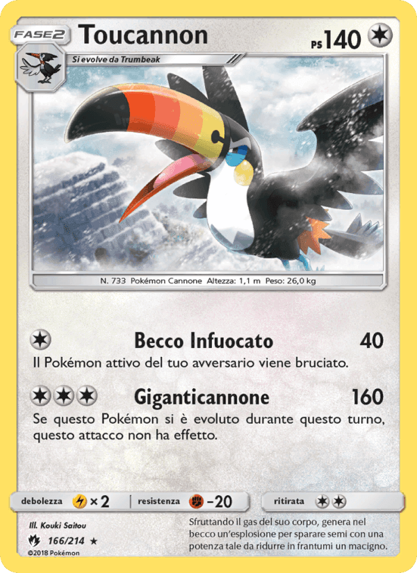 Toucannon, carta 166 di Tuoni Perduti