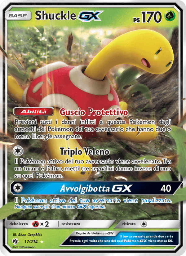 Shuckle GX, carta 17 di Tuoni Perduti