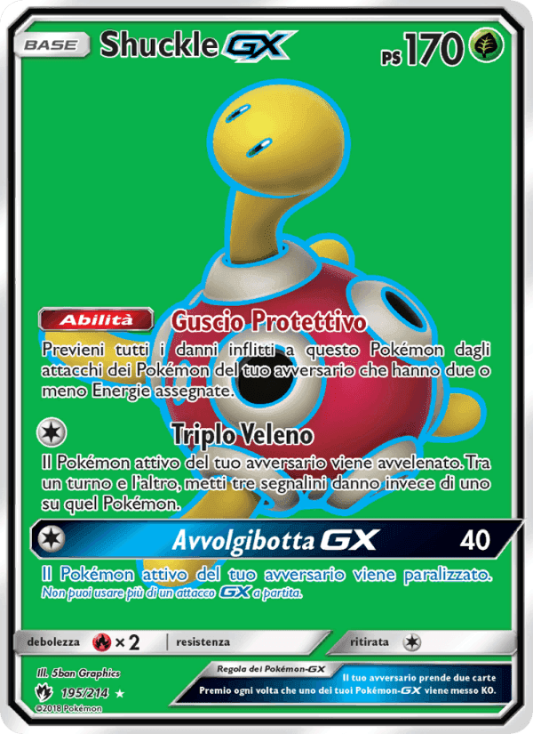 Shuckle GX, carta 195 di Tuoni Perduti